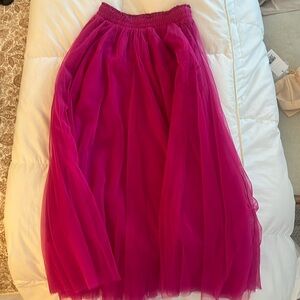 Hot Pink Tulle Skirt